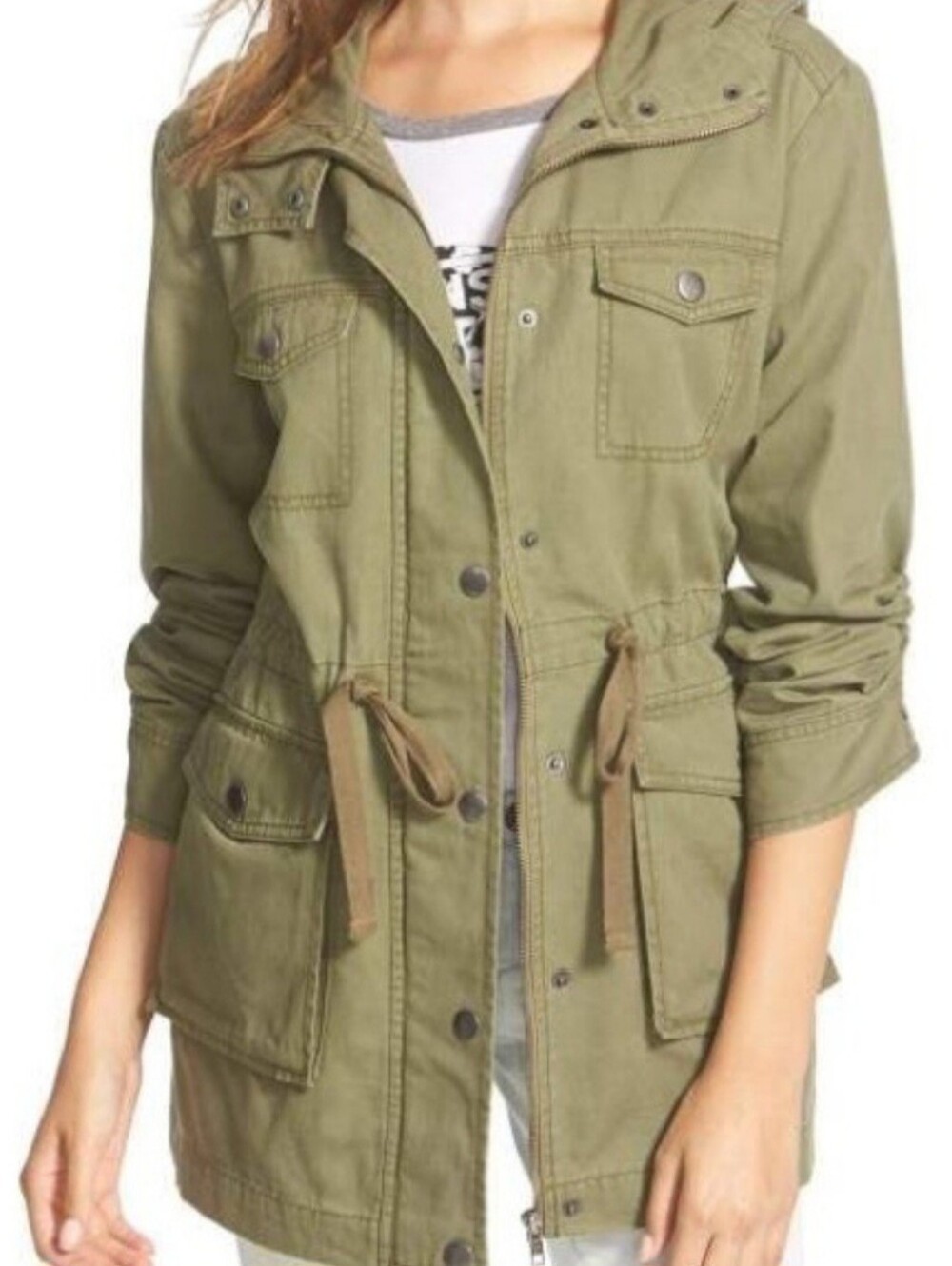 Nordstrom BP Faded Green Anorak Utility Jacket- Medium